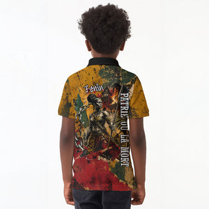 Benin Independence Day King Behanzin Kid Polo Shirt Dahomey Amazons National Motto