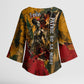 Benin Independence Day King Behanzin Kimono Sleeve Blouse Dahomey Amazons National Motto