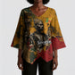 Benin Independence Day King Behanzin Kimono Sleeve Blouse Dahomey Amazons National Motto