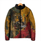 Benin Independence Day King Behanzin Padded Jacket Dahomey Amazons National Motto