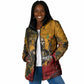 Benin Independence Day King Behanzin Padded Jacket Dahomey Amazons National Motto