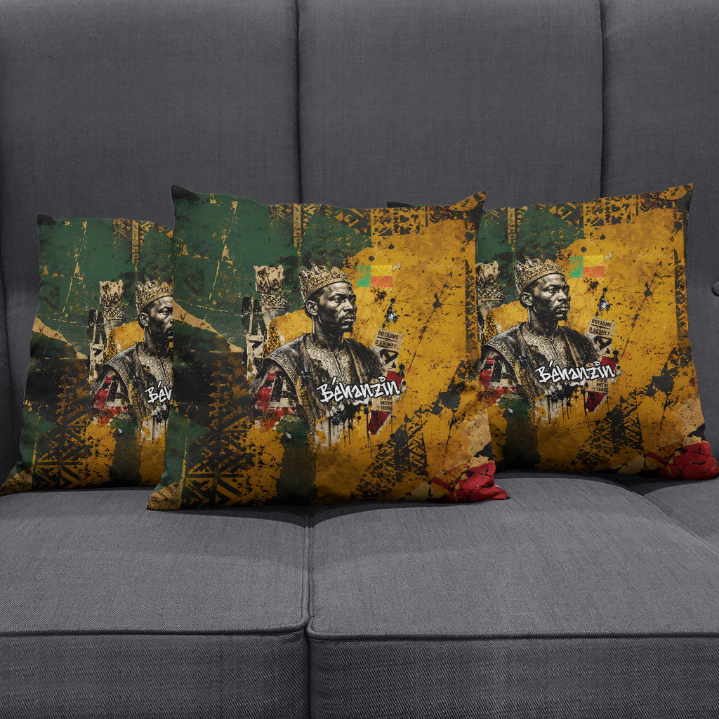 Benin Independence Day King Behanzin Pillow Cover Dahomey Amazons National Motto