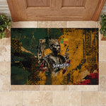 Benin Independence Day King Behanzin Rubber Doormat Dahomey Amazons National Motto