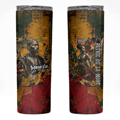 Benin Independence Day King Behanzin Skinny Tumbler Dahomey Amazons National Motto