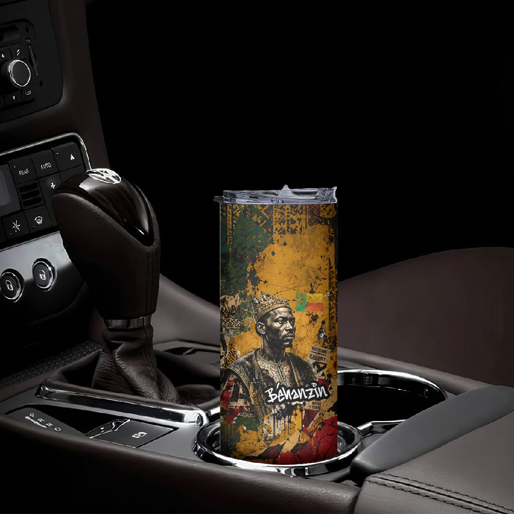 Benin Independence Day King Behanzin Skinny Tumbler Dahomey Amazons National Motto