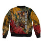 Benin Independence Day King Behanzin Sleeve Zip Bomber Jacket Dahomey Amazons National Motto