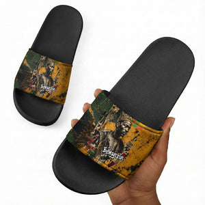 Benin Independence Day King Behanzin Slide Sandals Dahomey Amazons National Motto