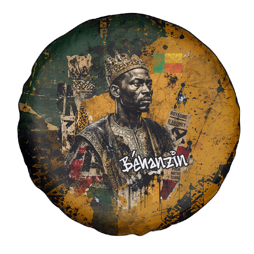 Benin Independence Day King Behanzin Spare Tire Cover Dahomey Amazons National Motto