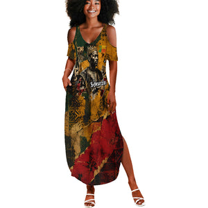 Benin Independence Day King Behanzin Summer Maxi Dress Dahomey Amazons National Motto