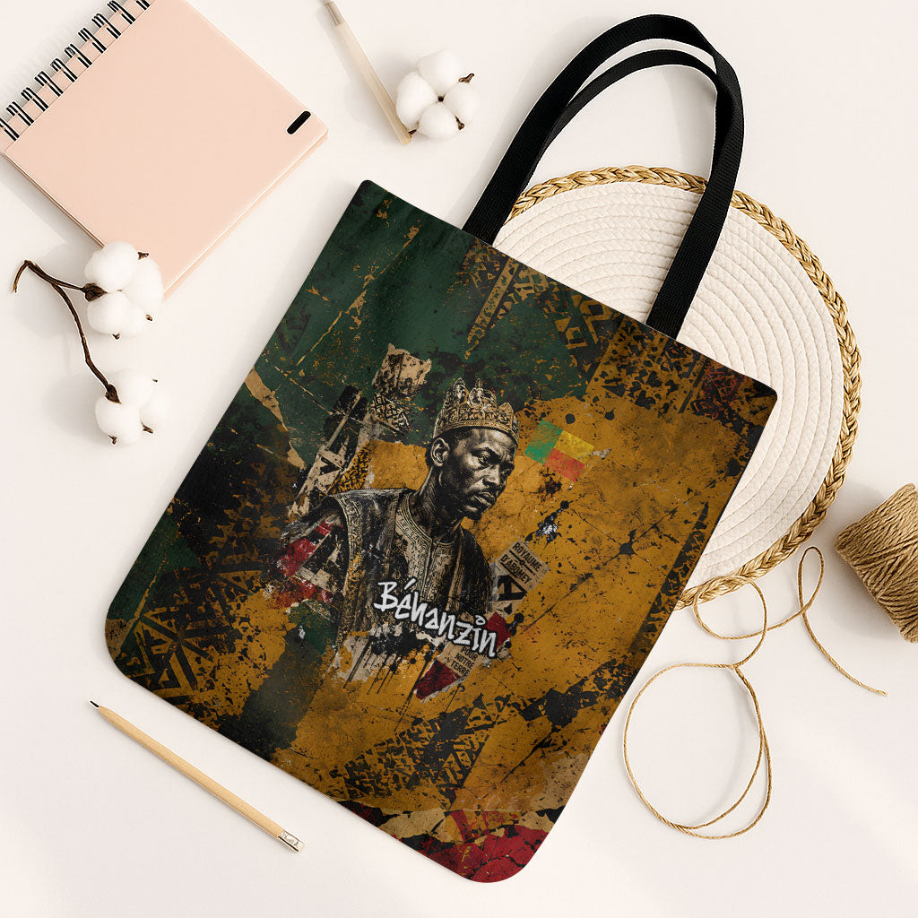 Benin Independence Day King Behanzin Tote Bag Dahomey Amazons National Motto