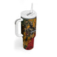 Benin Independence Day King Behanzin Tumbler With Handle Dahomey Amazons National Motto
