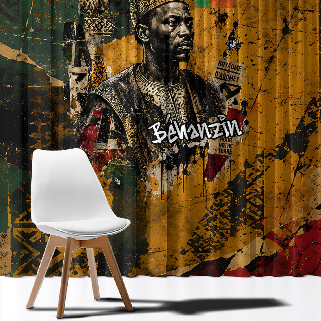 Benin Independence Day King Behanzin Window Curtain Dahomey Amazons National Motto