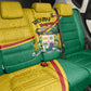Benin Independence Day August 1 Back Car Seat Cover Coat Of Arms Heritage Raised Fist Flag