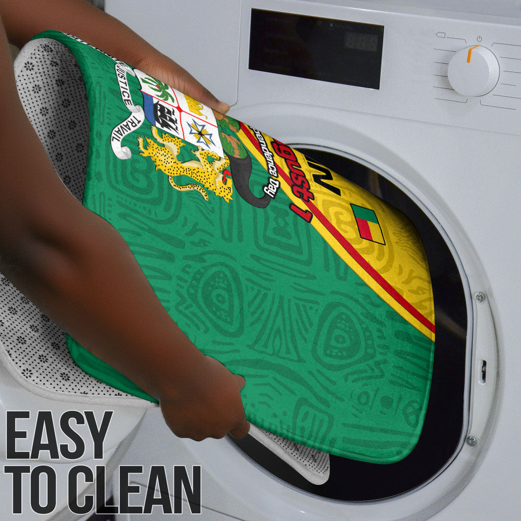 Benin Independence Day August 1 Bathroom Set Coat Of Arms Heritage Raised Fist Flag