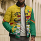 Benin Independence Day August 1 Bomber Puffer Jacket Coat Of Arms Heritage Raised Fist Flag
