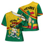 Benin Independence Day August 1 Cross Shoulder Shirt Coat Of Arms Heritage Raised Fist Flag