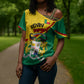 Benin Independence Day August 1 Cross Shoulder Shirt Coat Of Arms Heritage Raised Fist Flag