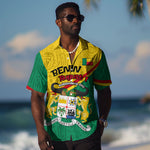Benin Independence Day August 1 Hawaiian Shirt Coat Of Arms Heritage Raised Fist Flag