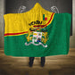 Benin Independence Day August 1 Hooded Blanket Coat Of Arms Heritage Raised Fist Flag