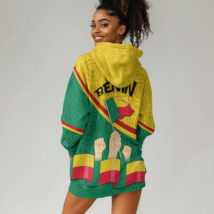 Benin Independence Day August 1 Hoodie Dress Coat Of Arms Heritage Raised Fist Flag