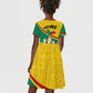 Benin Independence Day August 1 Kid Short Sleeve Dress Coat Of Arms Heritage Raised Fist Flag