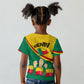 Benin Independence Day August 1 Kid T shirt Coat Of Arms Heritage Raised Fist Flag