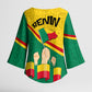 Benin Independence Day August 1 Kimono Sleeve Blouse Coat Of Arms Heritage Raised Fist Flag