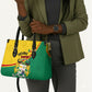 Benin Independence Day August 1 Leather Bag Coat Of Arms Heritage Raised Fist Flag