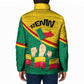 Benin Independence Day August 1 Padded Jacket Coat Of Arms Heritage Raised Fist Flag