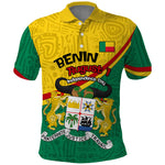 Benin Independence Day August 1 Polo Shirt Coat Of Arms Heritage Raised Fist Flag