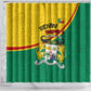 Benin Independence Day August 1 Shower Curtain Coat Of Arms Heritage Raised Fist Flag