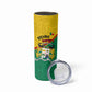 Benin Independence Day August 1 Skinny Tumbler Coat Of Arms Heritage Raised Fist Flag