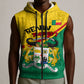 Benin Independence Day August 1 Sleeveless Zip Hoodie Coat Of Arms Heritage Raised Fist Flag