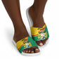 Benin Independence Day August 1 Slide Sandals Coat Of Arms Heritage Raised Fist Flag