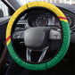 Benin Independence Day August 1 Steering Wheel Cover Coat Of Arms Heritage Raised Fist Flag