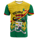 Benin Independence Day August 1 T shirt Coat Of Arms Heritage Raised Fist Flag