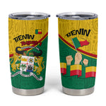 Benin Independence Day August 1 Tumbler Cup Coat Of Arms Heritage Raised Fist Flag