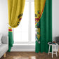 Benin Independence Day August 1 Window Curtain Coat Of Arms Heritage Raised Fist Flag