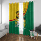 Benin Independence Day August 1 Window Curtain Coat Of Arms Heritage Raised Fist Flag