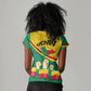 Benin Independence Day August 1 Women V-Neck T-Shirt Coat Of Arms Heritage Raised Fist Flag