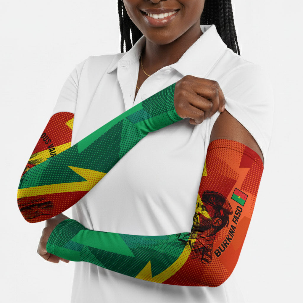 Burkina Faso Independence Day Thomas Sankara Arm Sleeves Revolution Heritage Broken Chains Graphic