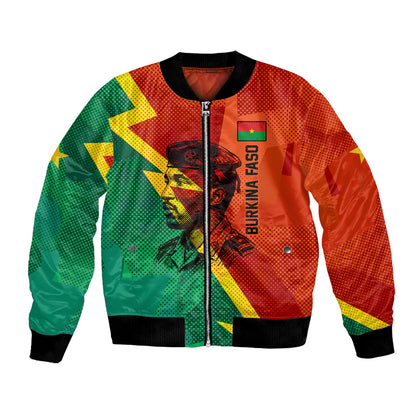 Burkina Faso Independence Day Thomas Sankara Bomber Jacket Revolution Heritage Broken Chains Graphic