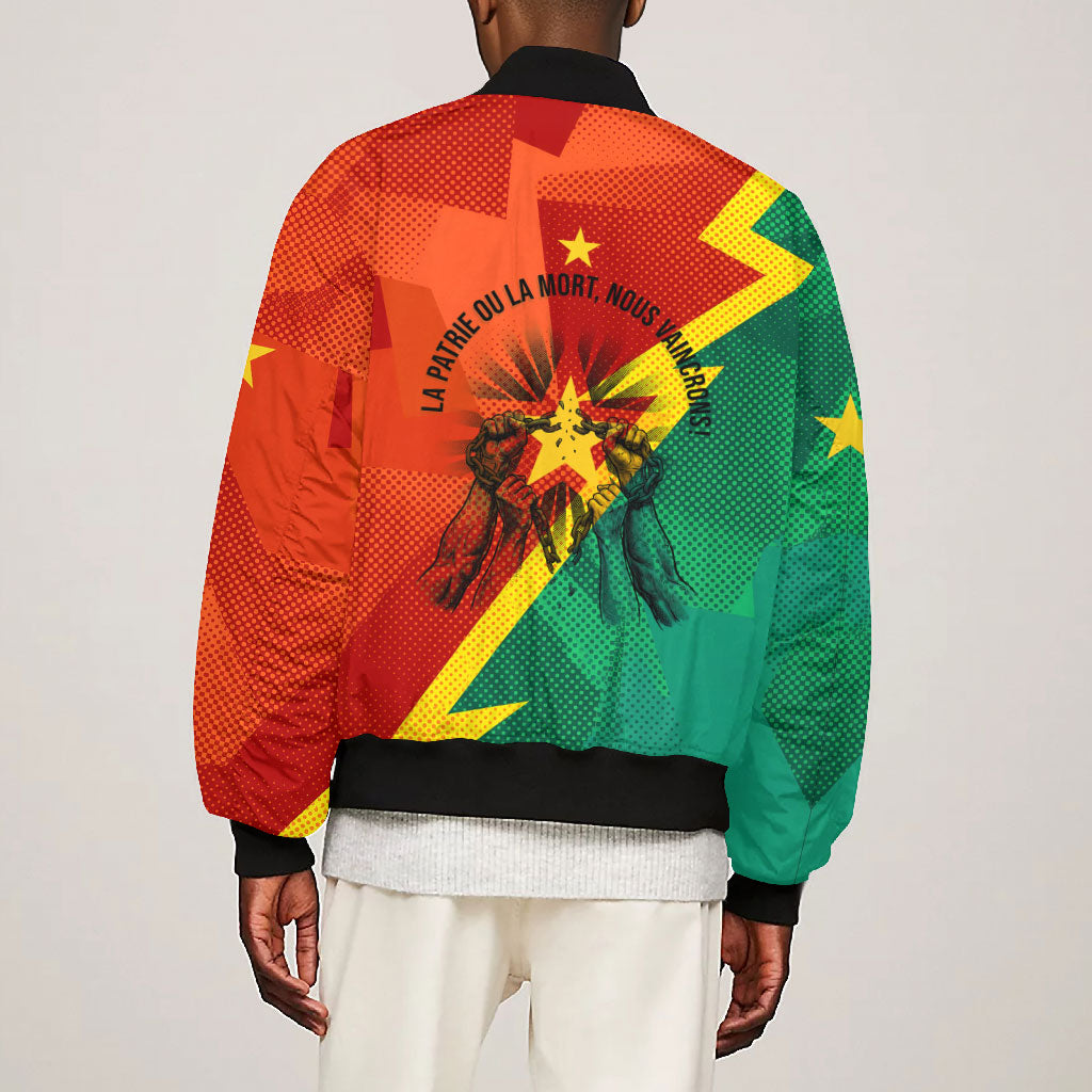 Burkina Faso Independence Day Thomas Sankara Bomber Jacket Revolution Heritage Broken Chains Graphic