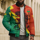 Burkina Faso Independence Day Thomas Sankara Bomber Puffer Jacket Revolution Heritage Broken Chains Graphic