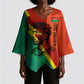 Burkina Faso Independence Day Thomas Sankara Kimono Sleeve Blouse Revolution Heritage Broken Chains Graphic