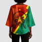 Burkina Faso Independence Day Thomas Sankara Kimono Sleeve Blouse Revolution Heritage Broken Chains Graphic
