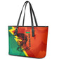 Burkina Faso Independence Day Thomas Sankara Leather Tote Bag Revolution Heritage Broken Chains Graphic