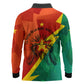 Burkina Faso Independence Day Thomas Sankara Long Sleeve Polo Shirt Revolution Heritage Broken Chains Graphic