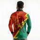 Burkina Faso Independence Day Thomas Sankara Long Sleeve Polo Shirt Revolution Heritage Broken Chains Graphic