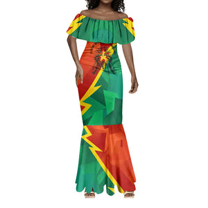 Burkina Faso Independence Day Thomas Sankara Mermaid Dress Revolution Heritage Broken Chains Graphic